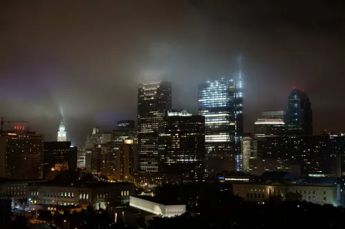 A cityscape of downtown Philadelphia